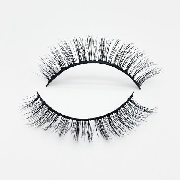 10mm short natural lashes DT10 Wholesale 3D faux mink eyelashes