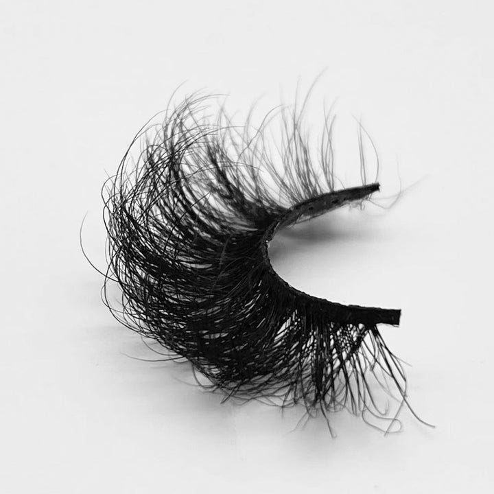 48A-F 25mm Fluffy Real Mink Russian Eyelashes - bamylash