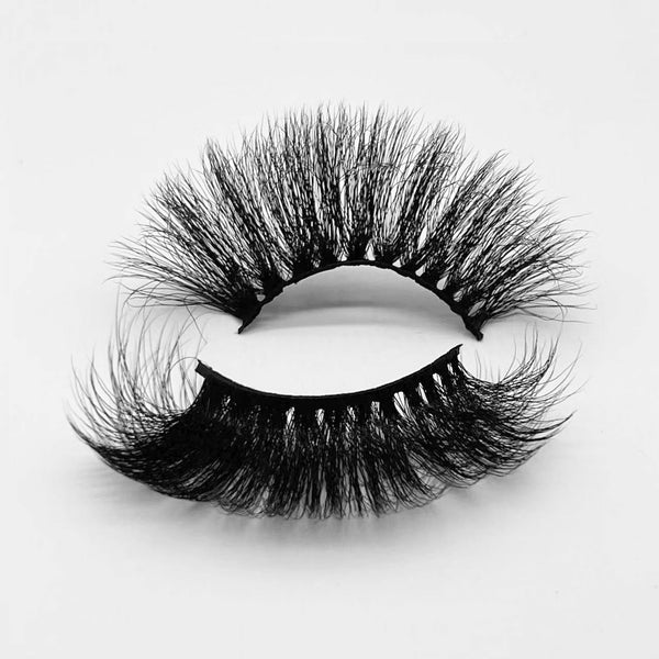 25mm regular 3D false lashes B12A-25 wholesale long faux mink eyelashes