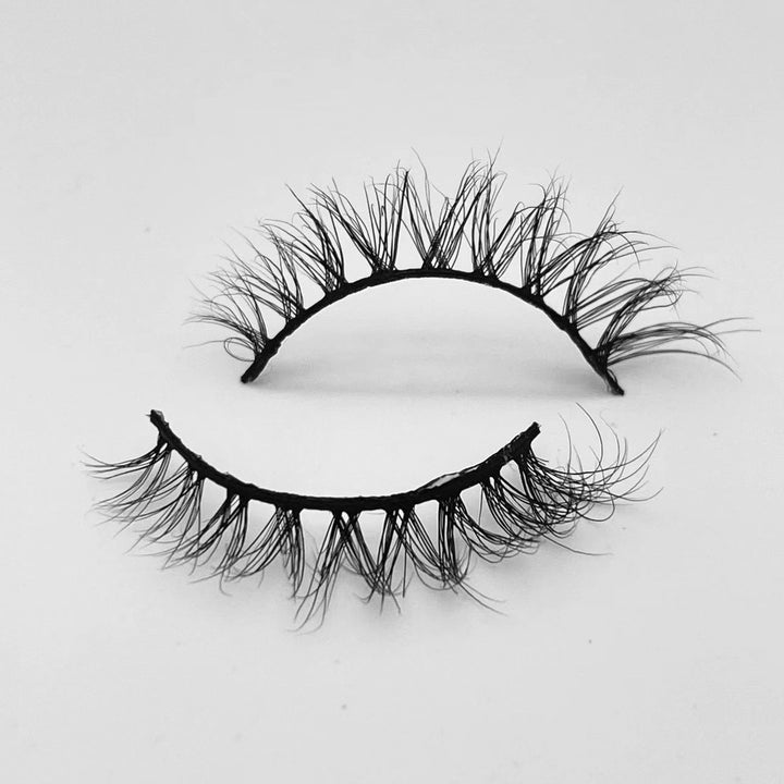 12 mm Real Mink Eyelashes Wholesale Short Lashes Y23 - bamylash