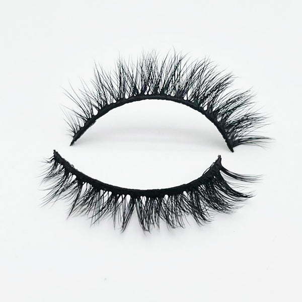10mm short natural lashes DT5 Wholesale 3D faux mink eyelashes