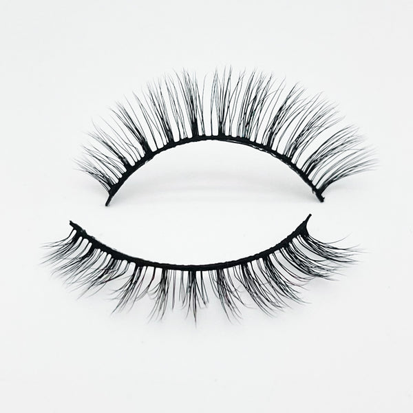 10mm short natural lashes DT6 Wholesale 3D faux mink eyelashes