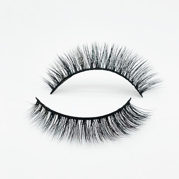 10mm short natural lashes DT3 Wholesale 3D faux mink eyelashes