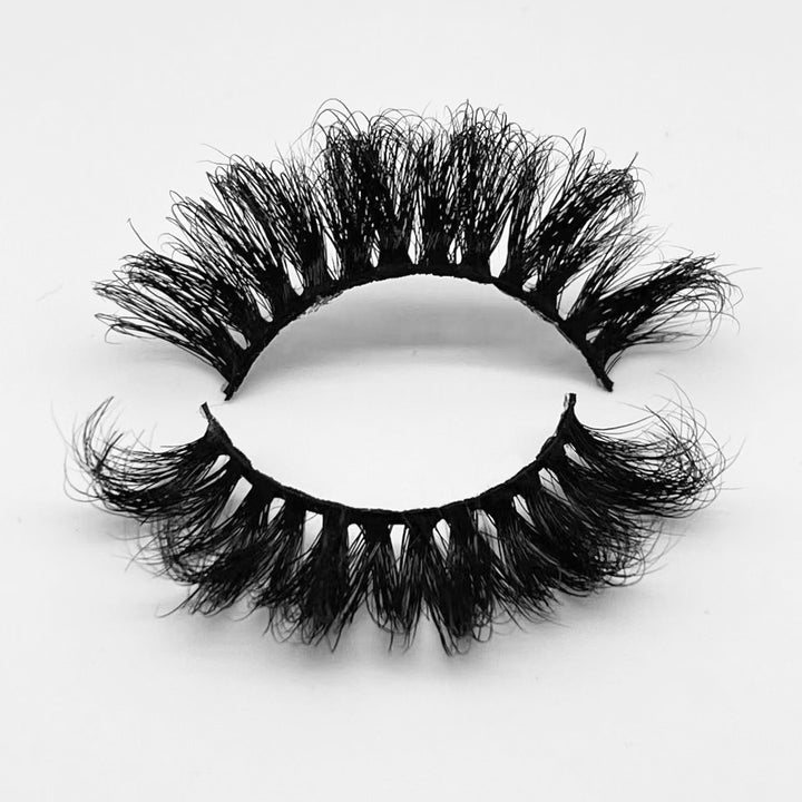 8056F Real Mink Russian Eyelash 20mm Fluffy False Lashes - bamylash