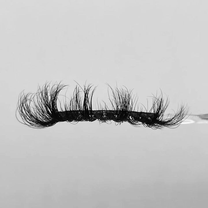 8045F Real Mink Russian Eyelash 20mm Fluffy False Lashes - bamylash