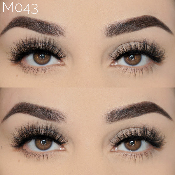 15mm mink eyelashes wholesale false lashes M043 - bamylash