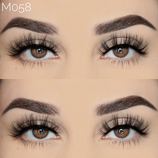 15mm mink eyelashes wholesale false lashes M058 - bamylash