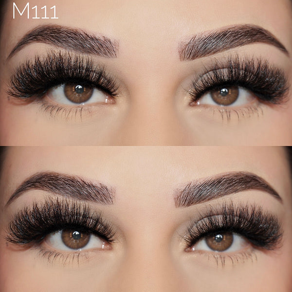 15mm mink eyelashes wholesale false lashes M111 - bamylash