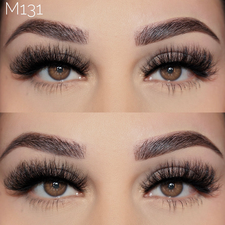 15mm mink eyelashes wholesale false lashes M131 - bamylash